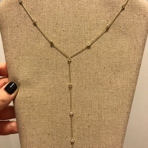 Long lariat Y necklace